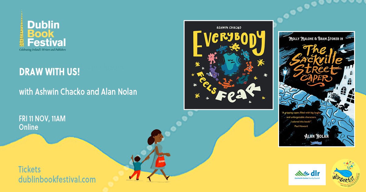 Ashwin Chacko (@whackochacko) on Twitter photo Next Friday me and @AlNolan are going to be making some mischief as we do a draw along for <a href="/DublinBookFest/">Dublin Book Festival</a>! Book your spot so you don’t miss out the doodles of fun! Next Friday me and @AlNolan are going to be making some mischief as we do a draw along for <a href="/DublinBookFest/">Dublin Book Festival</a>! Book your spot so you don’t miss out the doodles of fun!