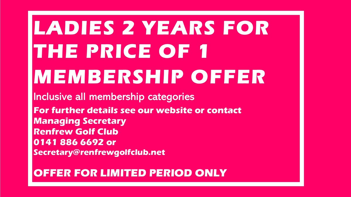 Renfrew Golf Club (@renfrewgolf) on Twitter photo 