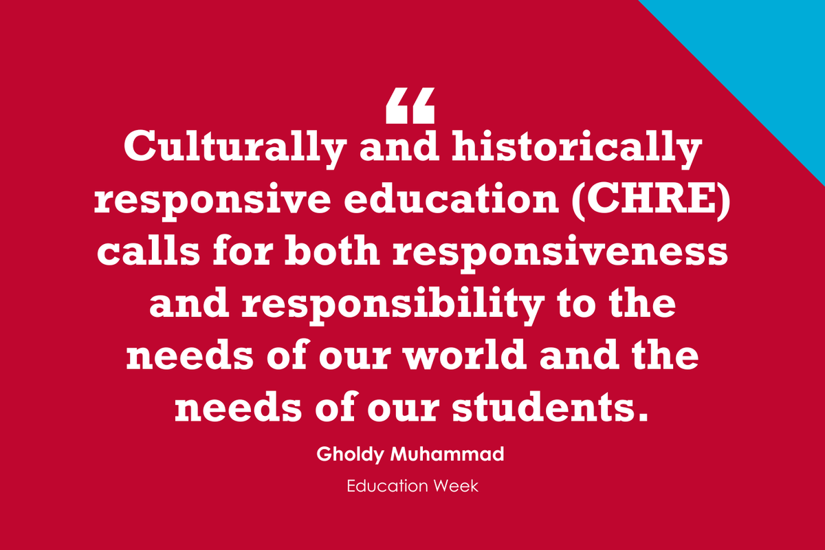 Larryferlazzo's tweet photo. "How to Build a Culturally Responsive Community of Writers" with @GholdyM is NEW @educationweek post https://t.co/mx51Mdh1by https://t.co/D1pXy4wcYK