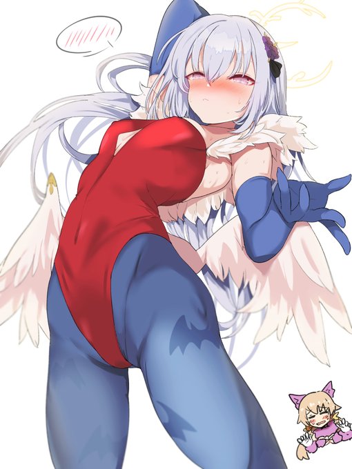 ハロウィンコスプレ サキュバスアズサ、アズサキュバス #ブルアカ 