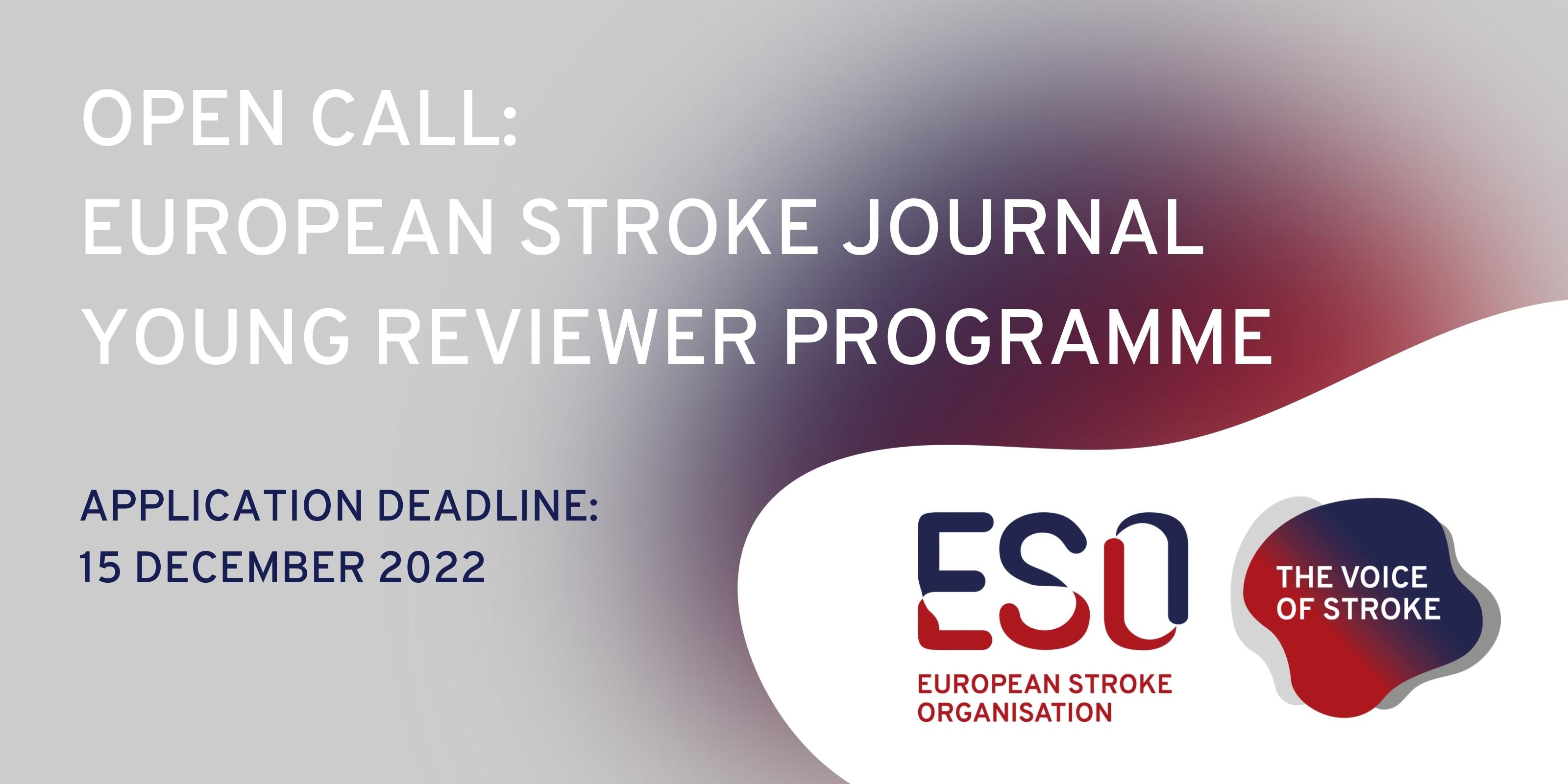 European Stroke Org on X: &ldquo;The European Stroke Journal #ESJ Young 