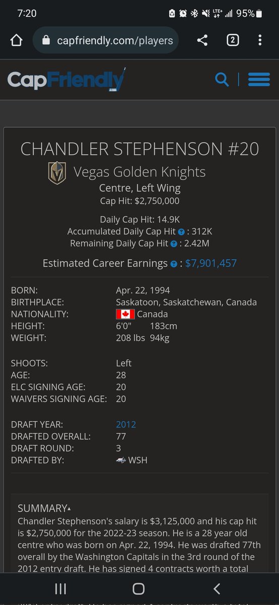 JamieMalas's tweet photo. @YahooFantasyCC why is chandler not LW eligible when he is a C,LW ? Can you correct this please. He is currently a C,RW and has play 5+ Games on LW .. Thank you https://t.co/p85UWzLryq