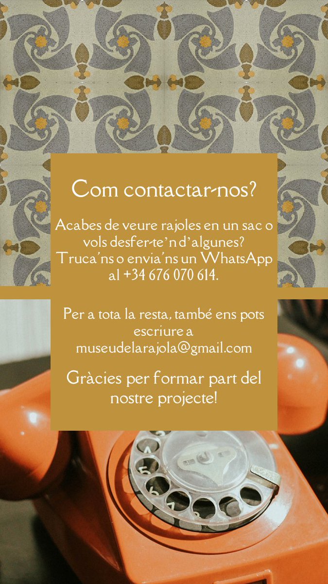 MuseudelaRajola's tweet image. Com contactar-nos? Molt senzill 👇