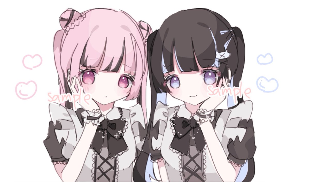 イラストオーダー/アイコンオーダー イラストオーダー アイコン依頼 ペアアイコン