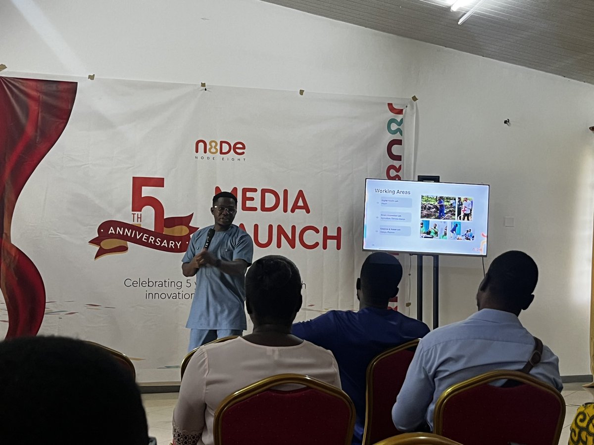ElvyssB's tweet photo. Very happy about the growth of @NodeEight and the impact they’ve made in  the #Digital and #Innovation  space in #HoCity for the past 5 years! 

Congrats to the team led by @komla_dzidefo, @dzansibrian, @bk_aklama 

#medialaunch #tech #node8 #visitvolta #visitHo https://t.co/dd2p43ZJmH