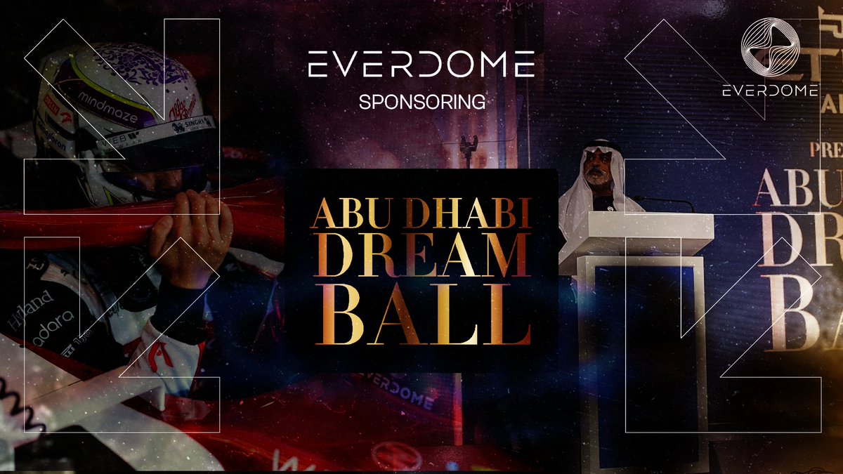 📣Our Abu Dhabi F1 race week just gets busier🔥Everdome sponsoring #AbuDhabiDreamBall for a star-studded night in support of great causes🎉 See full article👉everdome.io/news/everdome'… #TheJourneyHasBegun