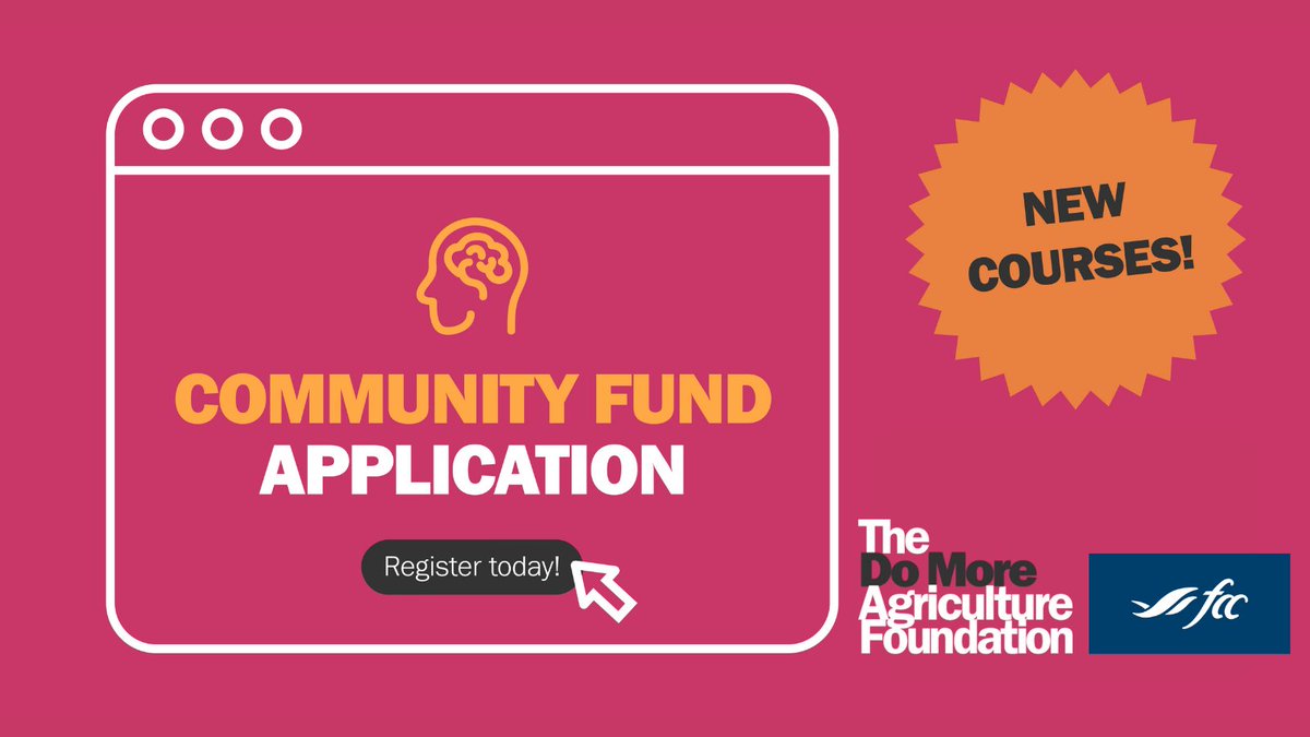 domoreag's tweet photo. 2023 Community Fund presented by @FCCagriculture will open November 3rd! An opportunity to provide free mental health education to your community. Learn more about the expanded workshop offering and much more: https://t.co/IN9ln5BkZv https://t.co/qRQwZWOZZY