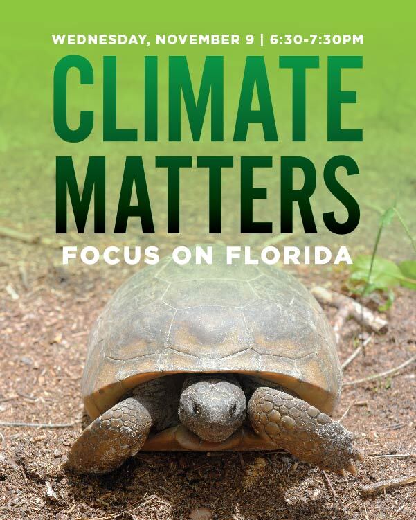 Extreme weather changes. Sea-level rise. Global warming. Learn how these will affect Florida residents from a panel of climate scientists and get to ask your questions. 
WED NOV 9 | 6:30 -7:30 PM | EDYTH BUSH THEATRE
winterparklibrary.org/climate-matter…