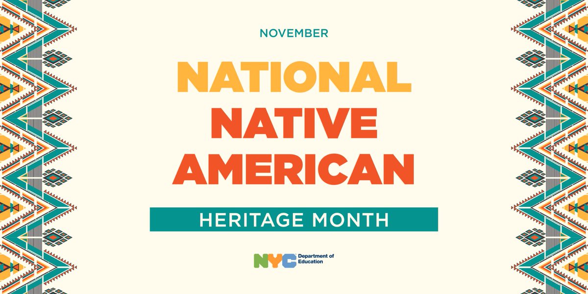 November is National Native American Heritage Month, a time to recognize the history, culture, and contributions of Indigenous people. Visit on.nyc.gov/3TTp0Zr to check out our listing of events, books, and resources available to students, families, and educators!