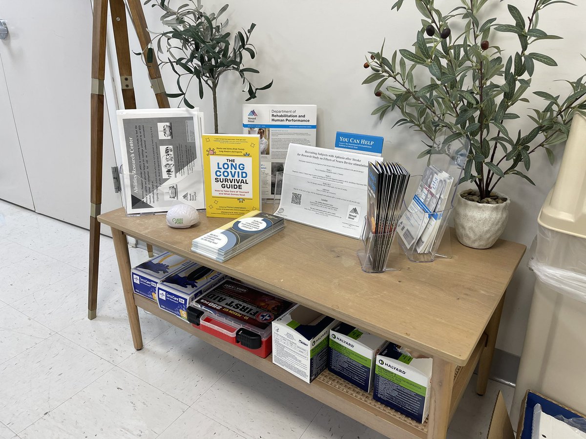 PutrinoLab's tweet photo. Proud to have the #LongCovid Survival Guide sitting in the @ARC_Mount_Sinai waiting area. Gratitude to my fellow contributers, @fi_lowenstein @LisaAMcCorkell @chiluvs1 @dunkindona @karlitaliliana @rach_r0bles, @VirusesImmunity,
@WildNycgirl and so many extraordinary others. 1/ https://t.co/fq3CuzEk9w