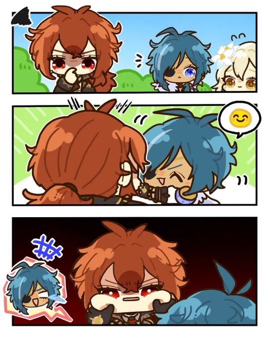 このあとめちゃくちゃにやり返されるやつ
 #Diluc #Kaeya 