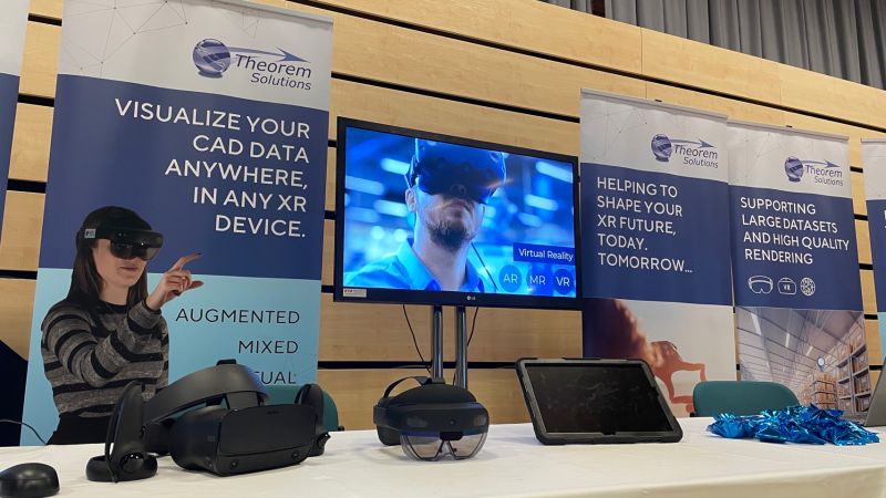 TheoremSolution's tweet image. We’re all set up at D3D Live!

If you’re here today, come and visit us on booths A13 &amp;amp; A14 to learn more about Augmented, Mixed and Virtual Reality, or try them out for yourself!

Learn more: hubs.ly/Q01r5YXY0

#D3DLive #Develop3DLive @develop3d #CAD #XR