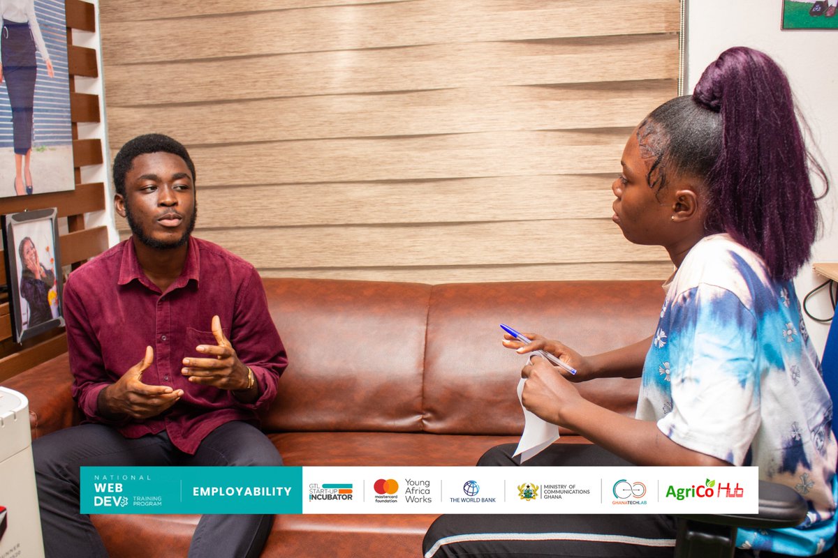 AgricoG's tweet image. NATIONAL WEB DEVELOPMENT PROGRAM - INTERNSHIP
The Monitoring and Evaluation team of Agrico Hub visited some Web Development interns at their work post to gain knowledge and access their process as part of the Monitoring and Evaluation session.
#ghanatechlab
#agricohubimpact