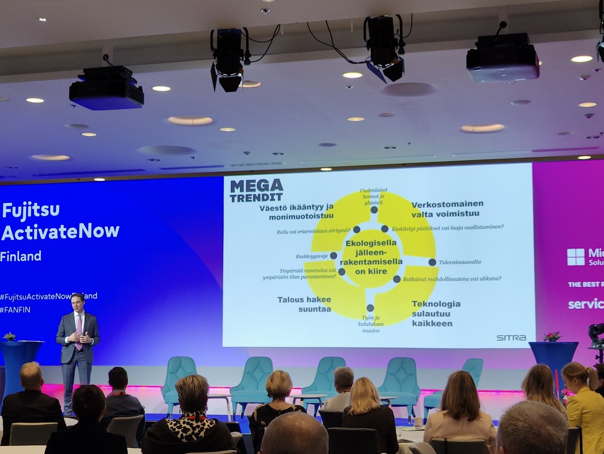 Jyrki Katainen on sitä mieltä, että valtaosa ihmisistä on maltillisia, vaikkei Twitterin perusteella niin uskoisi. #FANFIN #FujitsuActivateNowFinland #Sitra