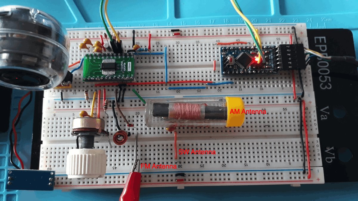 giammaiot2's tweet photo. Silicon Labs SI4844 (BROADCAST ANALOG TUNING DIGITAL DISPLAY AM/FM/SW RADIO RECEIVER) Library by pu2clr via @GitHub
https://t.co/Xvd9M2lVg1
#SoftwareDefinedRadio #SDR #DSP
#Arduino #ArduinoProMini
#SI4844 https://t.co/YbnL9L5nF0