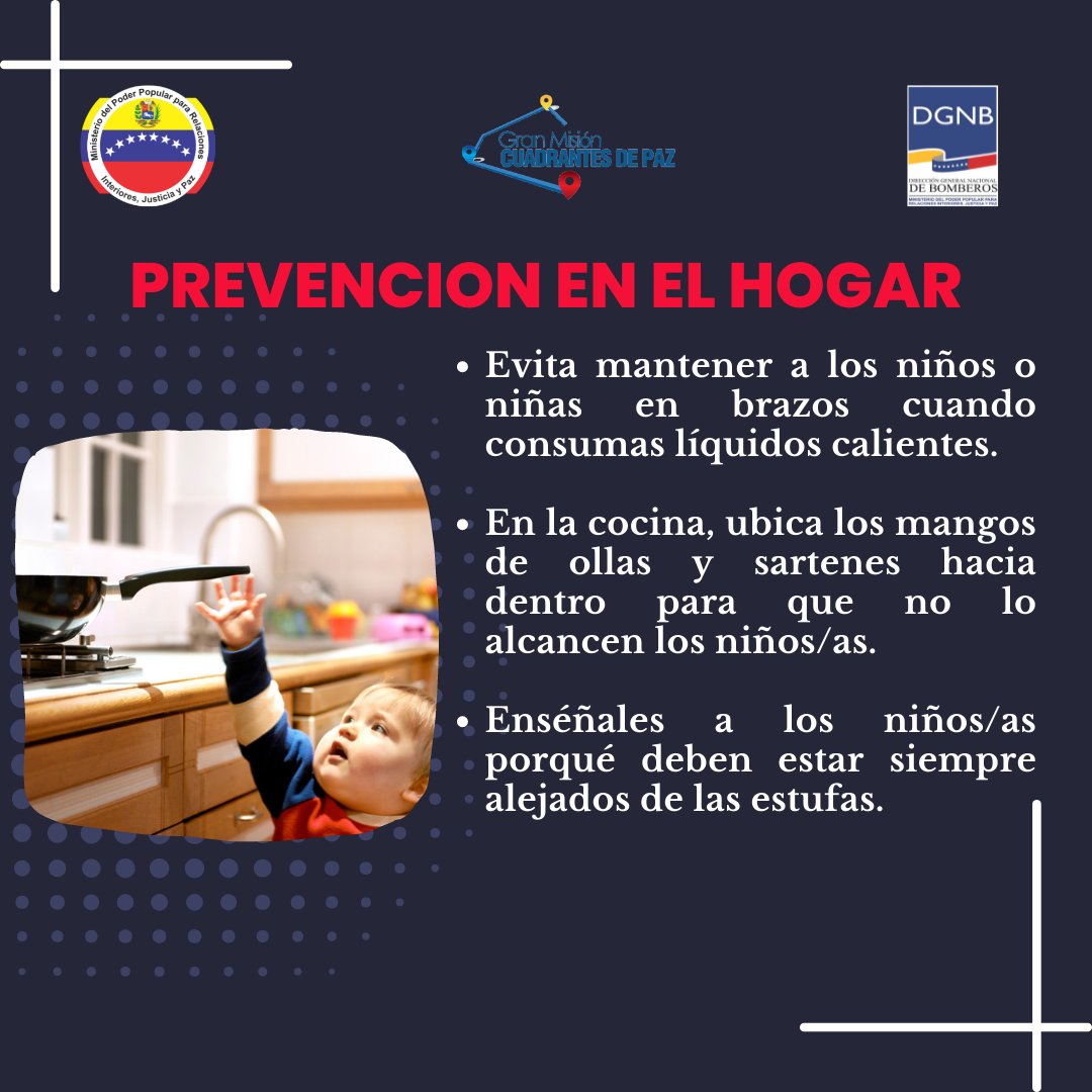 DGNBEnLinea's tweet photo. #1Nov Sigue estos sencillos consejos de #Prevención en el #Hogar, te los recuerda #SNGR, creando conciencia preventiva.

@MIJP_Vzla 
@VGRPC_ 
@BJuanGonzalez 

#EsNuestraÁmerica 
#BomberosNacionales https://t.co/T8v8lqNzpF