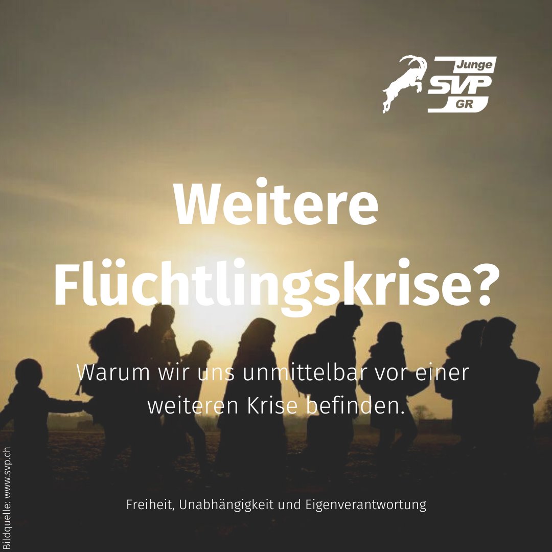 JSVP_GR's tweet photo. Täglich werden hunderte von Flüchtlingen in der Schweiz aufgenommen - wie bekannt, sind ein grosser Teil davon Wirtschaftsflüchtlinge. Asylunterkünfte und Infrastrukturen kommen an ihre Grenzen und es bleibt kein Platz für hilfsbedürftige Kriegsgeschädigte. https://t.co/kX38uk8qXh