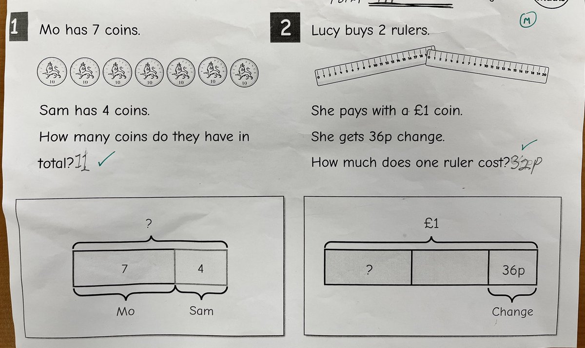 Lots of completion of #barvember questions today, but unfortunately only 2 correct answers. It’s the effort that counts though right <a href="/WhiteRoseMaths/">White Rose Maths</a>?