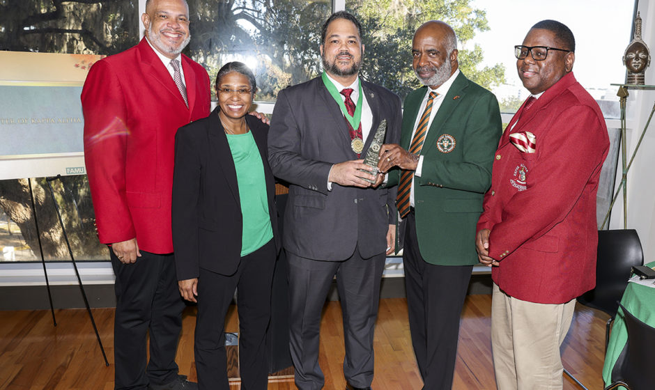 RattlerNationFL's tweet photo. Alpha Xi Chapter of Kappa Alpha Psi recognized for gift of over a half million dollars to #FAMU since 2018
https://t.co/5bjsvhoVjh
#FAMUly l #Rattlers l #HBCU l #HBCUs l #HBCUGrad l #FAMUGrad | #SWAC | #RattlerNation | #highered | @kapsi1911 | #Kapsi1911 | #bglc | #devine9 https://t.co/MvX3Rb5wzr