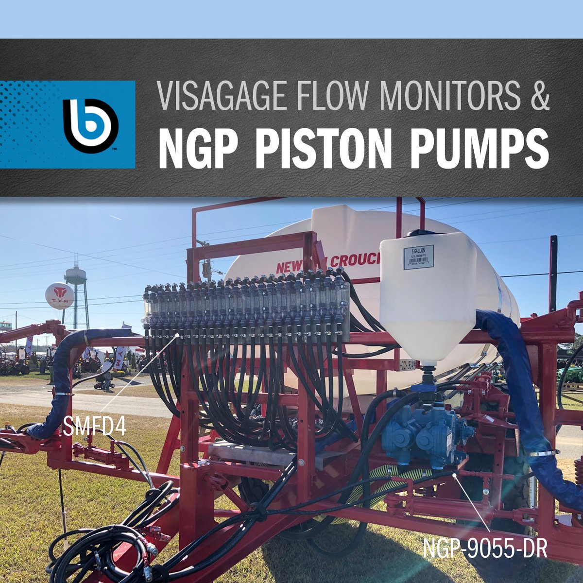 JohnBlueCo's tweet photo. Look what we spotted at the Sunbelt Ag Expo on a Newton Crouch, Inc sprayer!
Flow Monitors & Blockage Monitors: https://t.co/VBH95yRwE0
Ag Pumps: https://t.co/oQ0AIVE1Rq
#johnblue #flowmonitor #pistonpump #sunbeltagexpo #newtoncrouch https://t.co/POfvN3hRQ0