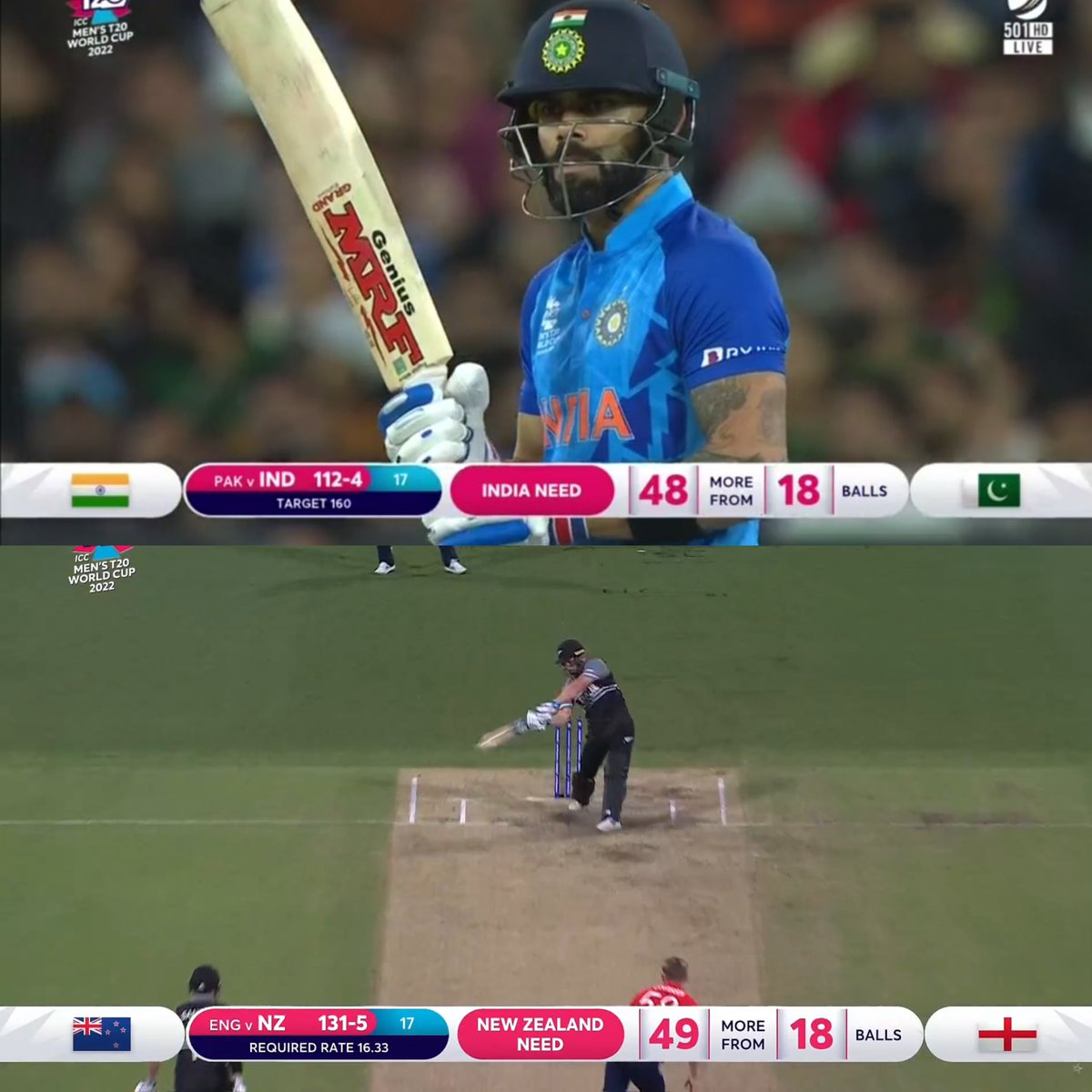 BluntIndianGal's tweet photo. Same situation different results
Courtesy: Virat Kohli https://t.co/FxmhTTQIfu
