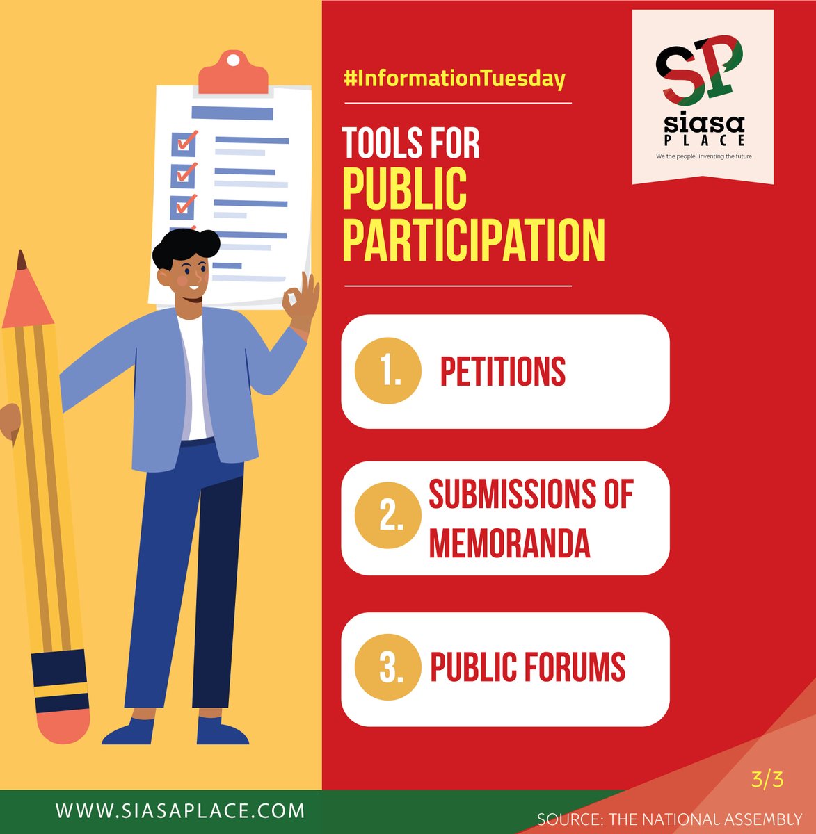 siasaplace's tweet photo. Public participation is a constitutional requirement and is a function of the county Government. Here is more on public participation. #InfoTuesday https://t.co/jP3ZkbVkC7