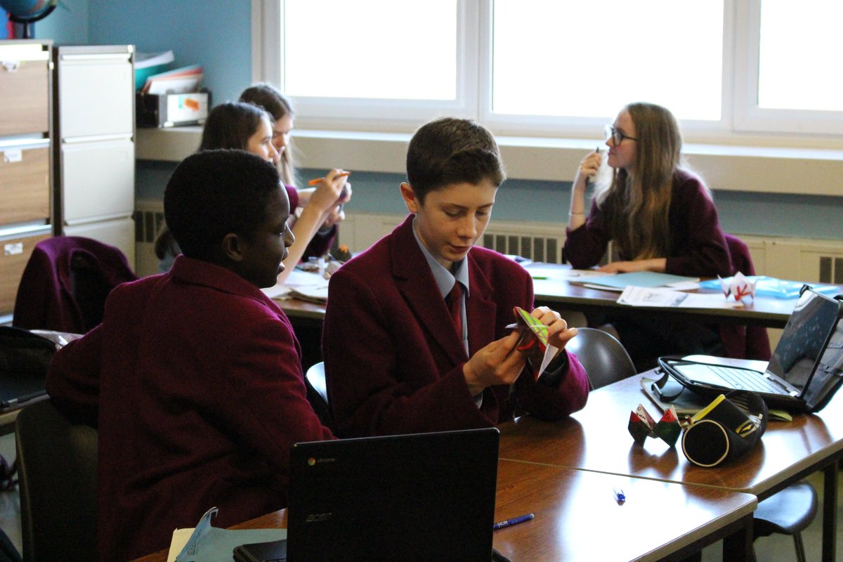 HC_Scotland's tweet photo. Last week #HamiltonS2 were studying Earth Forces as part of their Geography class.  

They created chatterbox volcanoes to show their internal structure and hid interesting facts about the formation of volcanoes within these to be discovered by peers. https://t.co/nlKpQPdlPB
