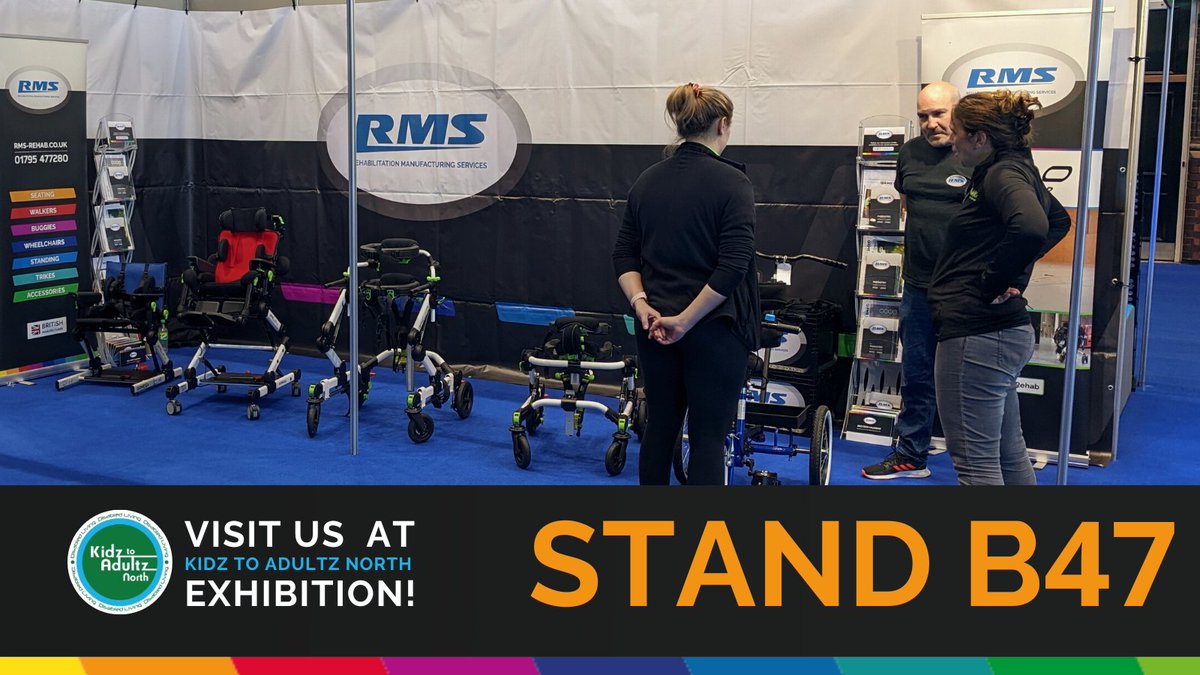 RMSRehab's tweet photo. We are open! If you are attending the @kidztoadultz north exhibition this year, we are at Stand B47!
Even just for a quick chat is always great having all of you during the event! 😊 #RMSteam #RMS #manufacturing https://t.co/cgsHnznAjt