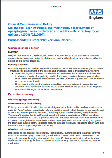 NorthGreyLitC's tweet photo. Clin Comm Pol MR-guided laser interstitial thermal therapy for treatment of epileptogenic zones in children and adults with refractory focal epilepsy (2006) - NHS England
#nglc #greyliterature #greylit #epilepsy #neurology #specialised_commissioning
https://t.co/g6hwJVa2rb https://t.co/ACw3tShgbu