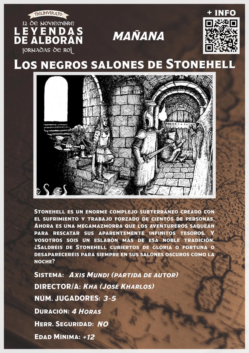 TriunviratoAsoc's tweet photo. El amigo @Jose_Kharlos nos trae un reto que cualquier grupo de aventureros y aventureras no podría dejar pasar. ¡Y más cuando se juega con su autor! https://t.co/hWVId64GND