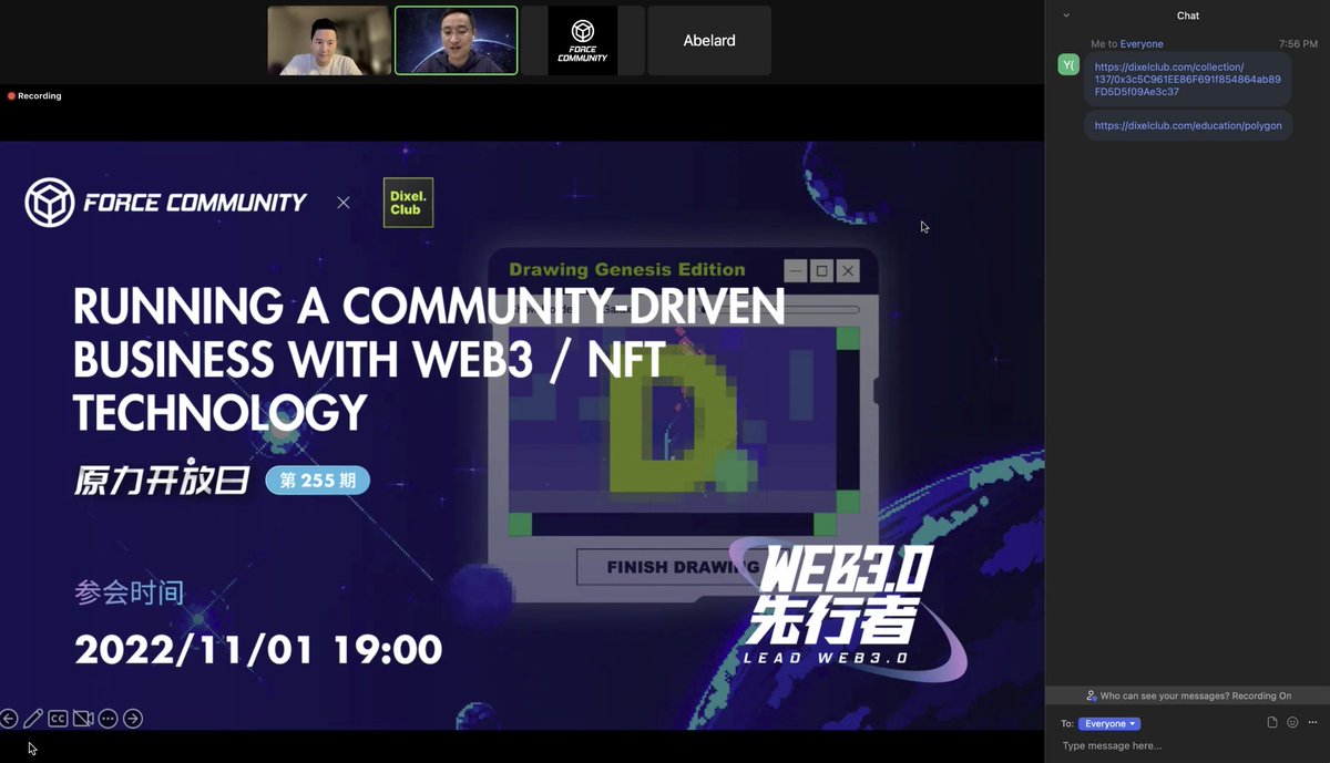 dixelclub's tweet photo. https://t.co/ONFV4IAIEg presented at the @force_ipfs Force Open Day #255. We shared how to create a community-driven #NFT project via the #DixelClub platform. https://t.co/kGRsMzEW8k
