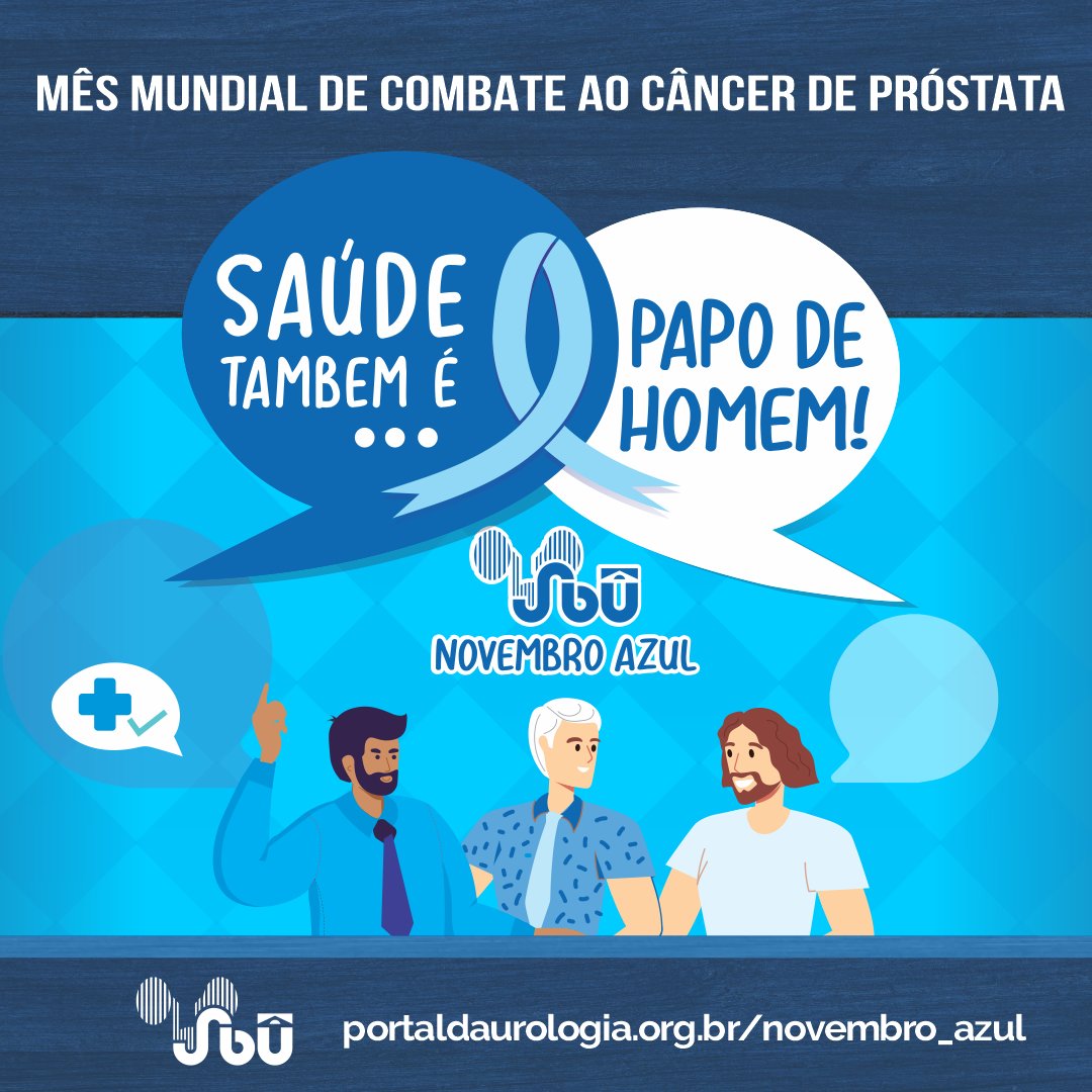 sbuoficial's tweet photo. 💙 Hoje começa a campanha “Saúde também é papo de homem”, na qual a Sociedade Brasileira de Urologia quer estimular os homens neste Novembro Azul a cuidarem mais da sua saúde.

🧶+ https://t.co/hjcN4DRY2Z