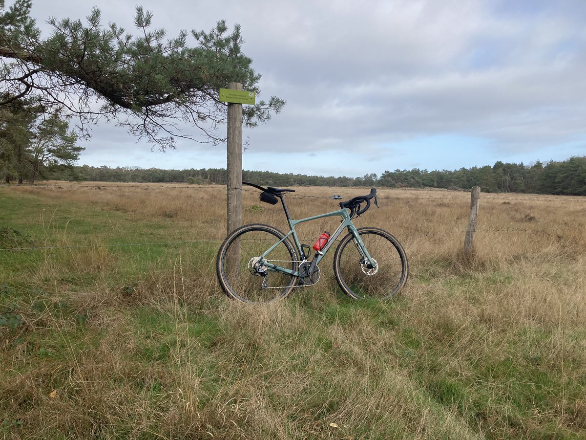 Stefclement's tweet photo. Heerlijke tocht over de Utrechtse Heuvelrug op asfalt, bospaden en gravel gemaakt. Vlinders in mn buik; oude liefde voor de fiets. Wil je een keer mee, kijk particulier op https://t.co/1Jt0MXKGgQ of zakelijk https://t.co/GyKUxtJMbe voor de mogelijkheden. #fietsen #novemberride https://t.co/kfJRqfcEUO