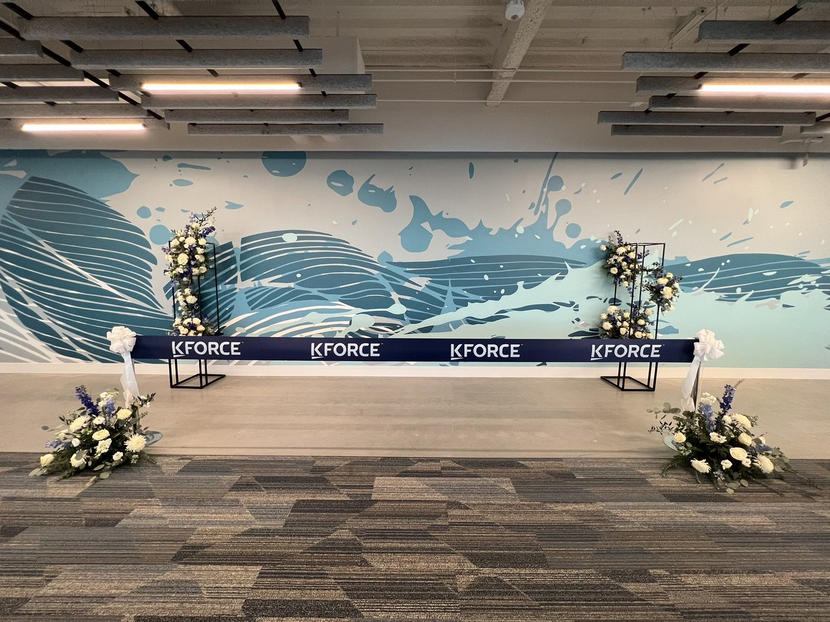 aerodrigueztv's tweet photo. Celebrating the opening of @Kforce’s new state-of-the-art hybrid HQ at @MidtownTampa this morning! This tech-enabled space supports our office occasional model, where flexibility &amp; choice are the priority. https://t.co/H9AFPnbZSS