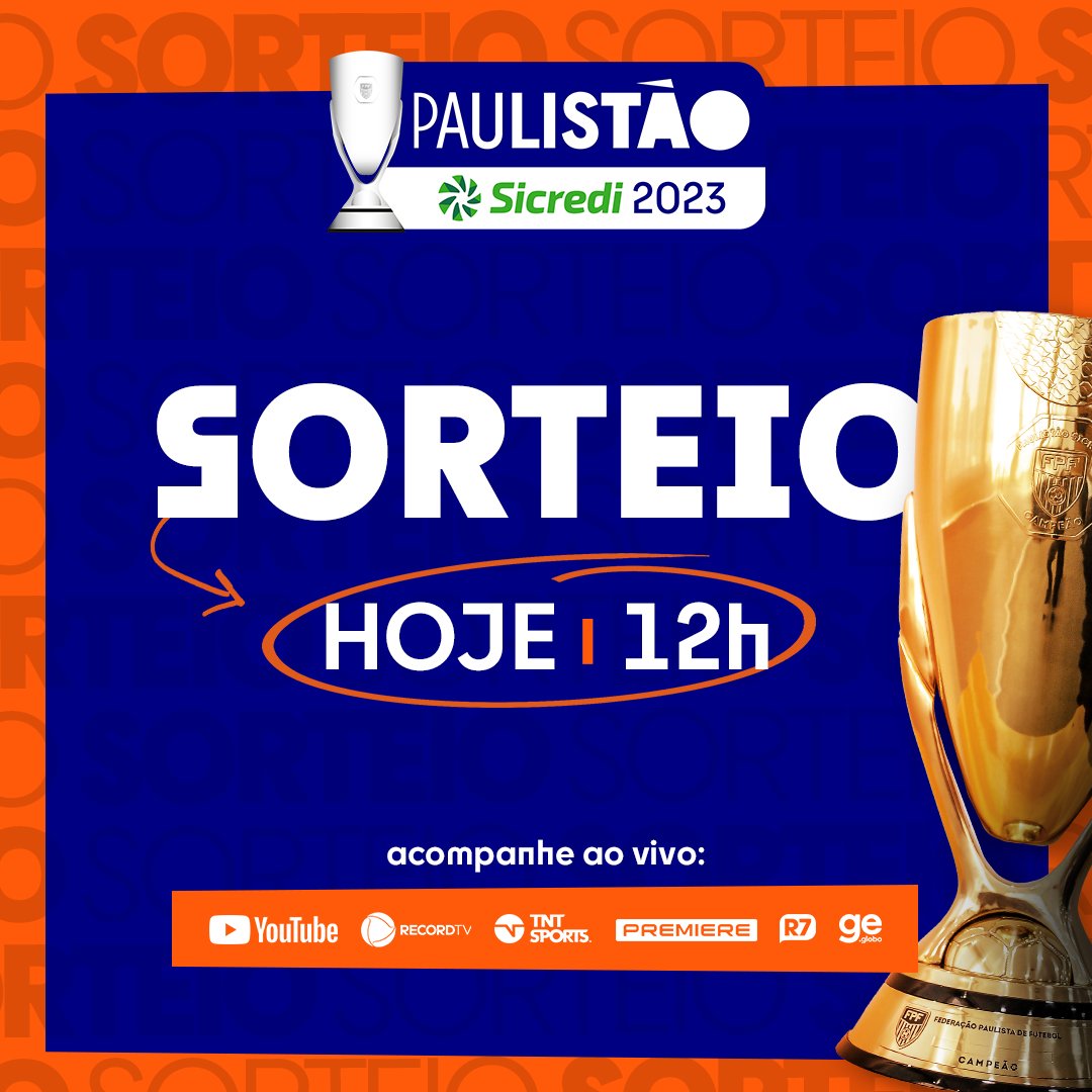 Paulistão 2023: veja como ficaram os grupos após sorteio, campeonato  paulista