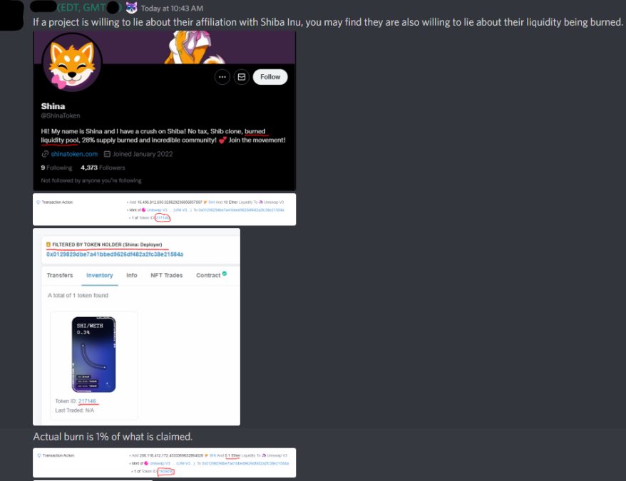 Yesterday an official announcement was made on the <a href="/Shibtoken/">Shib</a> Discord Server which claimed Shina Token was lying. This was false. We contacted the <a href="/Shibtoken/">Shib</a> team and this misinformation was removed.