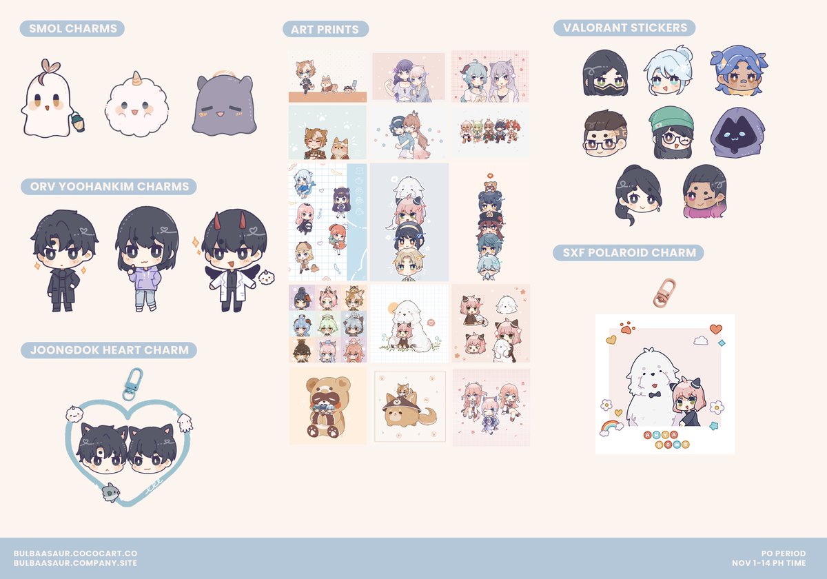 bulbaasaur's tweet photo. opening POs for all my merch, local and international!

i’ll also be doing a GA hehe just like + rt this for any 3 merch (any value!)

POs will close november 14, 11:59 pm ph time

🌎: https://t.co/tm5es2GYqw
🇵🇭: https://t.co/MORsMIr31k https://t.co/D4MEKFpPZD