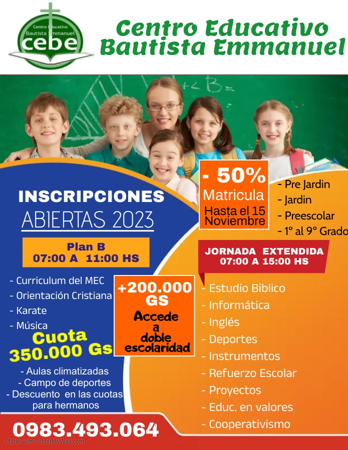 CEBE Centro Educativo Bautista Emmanuel tweet media