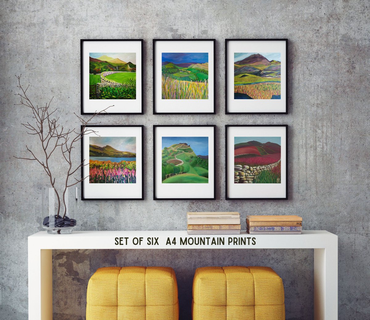 Excited to share the latest addition to my #etsy shop: Mountain Print Set, Set of six prints, Mountain Art prints, Welsh Mountain prints, UK Mountains, etsy.me/3TWdKvr #green #blue #bedroom #contemporary #hikergift #snowdonia #moelfamau #dinasbran #welshprints
