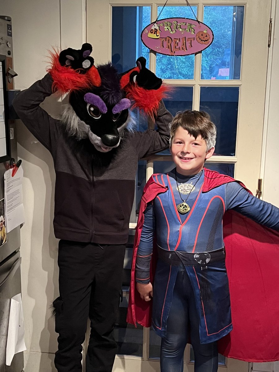 AMWatsonAuthor's tweet photo. A fabulous Halloween for #DoctorStrange and #TheFox! I love being a stepmom. ❤️ https://t.co/0IHH9qv65E