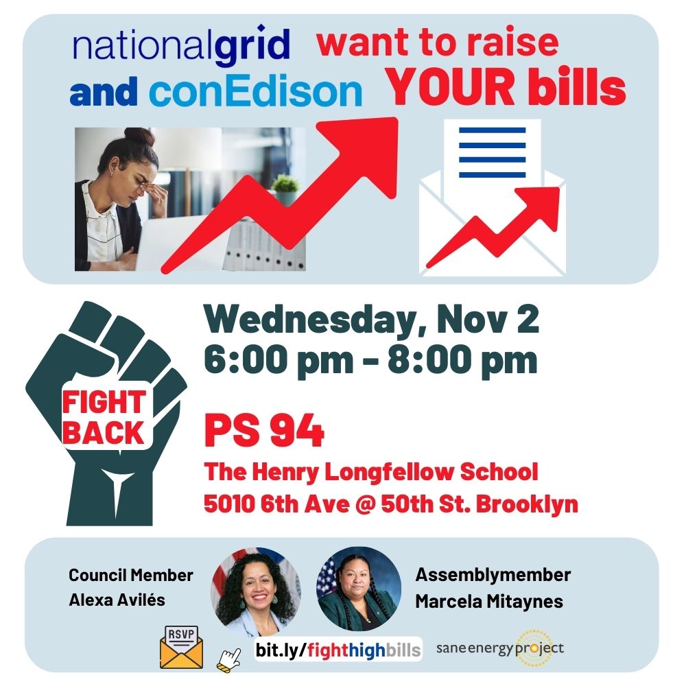 EXILEDTONGUES's tweet photo. Join Assemblymember Marcela Mitaynes, @alexaforcouncil &amp; @SaneEnergy for a Community Meeting and Teach-in to learn more about your Con Ed and National Grid bills and how people are coming together to fight back against unaffordable energy rates!

RSVP with the link in our bio! https://t.co/3h7QlGopum