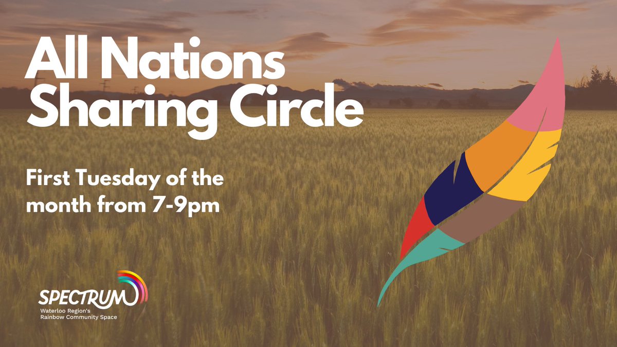 our_SPECTRUM's tweet photo. Tonight at 7pm, our All Nations Sharing Circle discusses winter ceremonies and storytelling with guest elder Theresa Sims. 

Join in-person at SPECTRUM or virtually on Zoom. For Zoom, register at https://t.co/6GgS0cKmzO https://t.co/Rzmr6NxaZ2