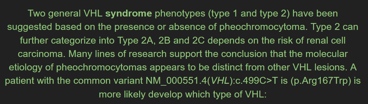 ✨New Question✨

Did you know the UAB MGL offers genetic testing for VHL? See our website to learn more!