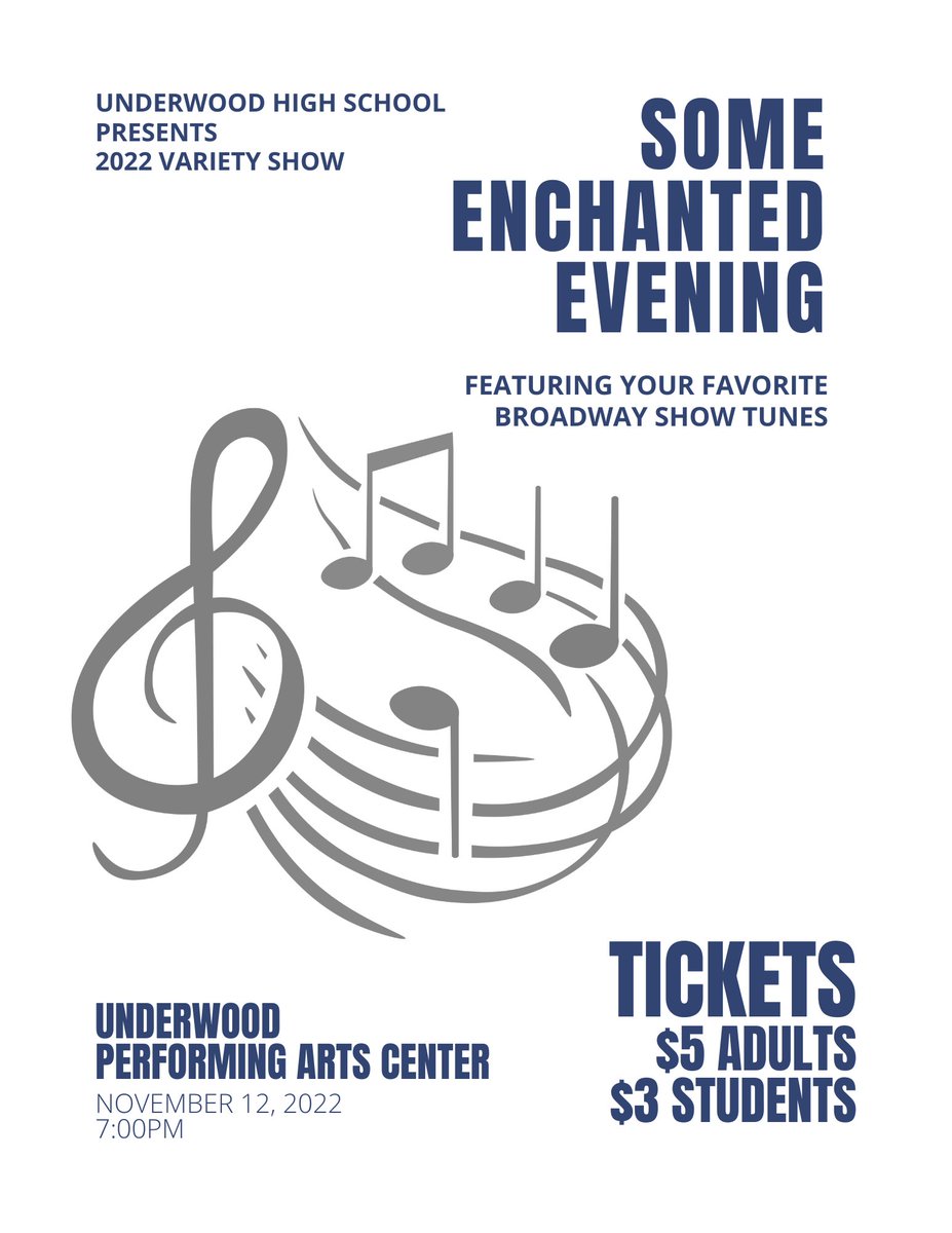 Come out and support the fine arts! #UWoodEaglePride
