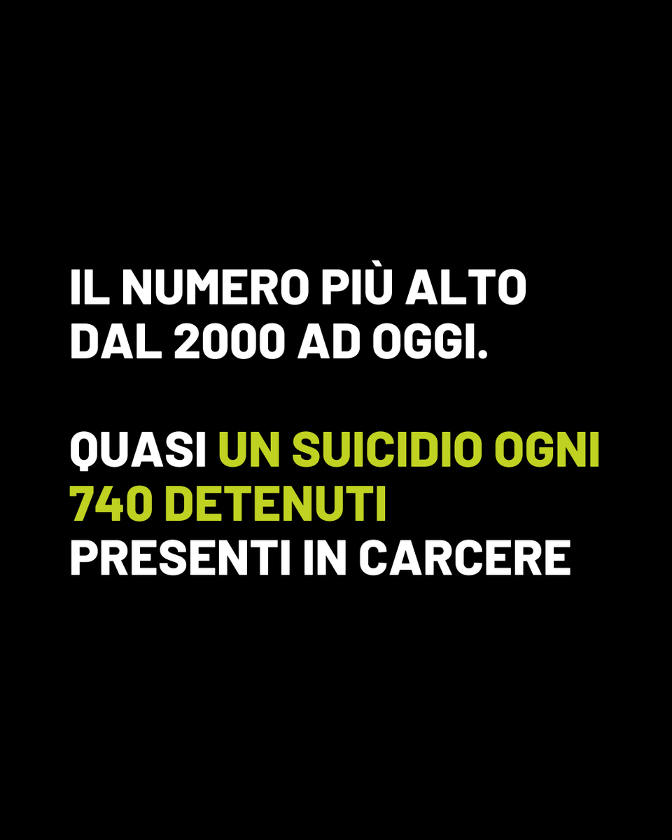 AntigoneOnlus's tweet photo. Dall’inizio dell’anno 74 persone si sono tolte la vita all’interno di un carcere. Mai così tante da quando si registra questo dato.

In carcere ci si uccide 21 volte in più che nel mondo libero. https://t.co/gB9VAhnUeW