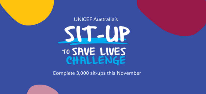 Join <a href="/unicefaustralia/">UNICEF Australia</a>'s Sit-up to Save Lives Challenge on the Challenge Accepted app this month 💙

Sign up to fundraise on their Facebook group here - facebook.com/groups/6091142…