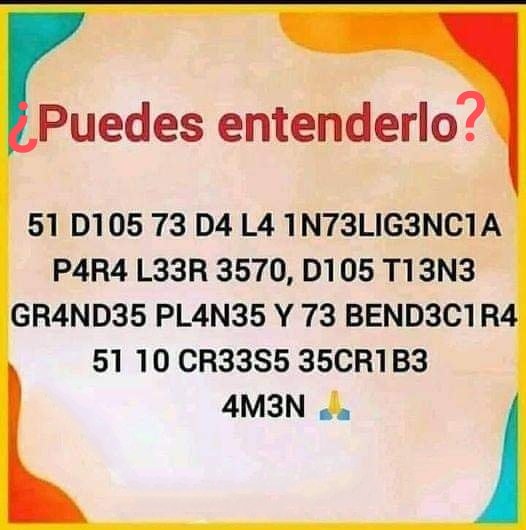 Jesuseqc's tweet photo. Descifra el mensaje.🧐 https://t.co/fLcmNvmFXz