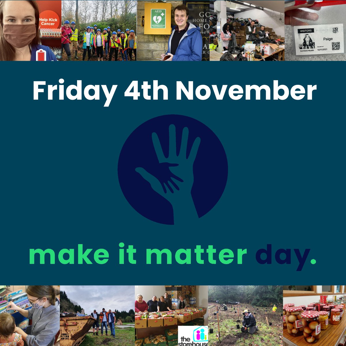 ashmedcomms's tweet photo. It’s that time again… #MakeItMatterDay has returned!

This Friday, 4th November, our team will be making it matter with a community action day - whether that be donating blood, litter picking, helping at a food bank or spending time with loved ones.

#iniziocommunityactionday https://t.co/m8E1AJSoUp