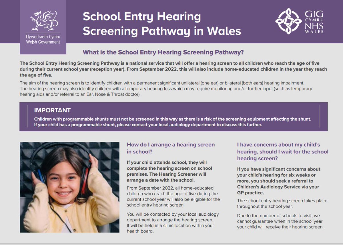 audiosbuhb's tweet photo. #schoolscreening #wales #audiology #screeningpathway https://t.co/ph1wRgksEe