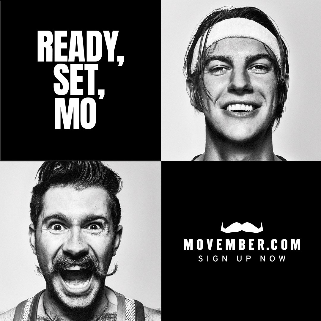 It begins. For those about to Mo - however you're doing it - we salute you. Bushy or balding. Long or short. Neat or grizzly - whatever you Grow will save a Bro. Still need to sign up? Do it now at bit.ly/3TDDfl8